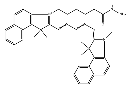 Cyanine5.5 hydrazide Struktur
