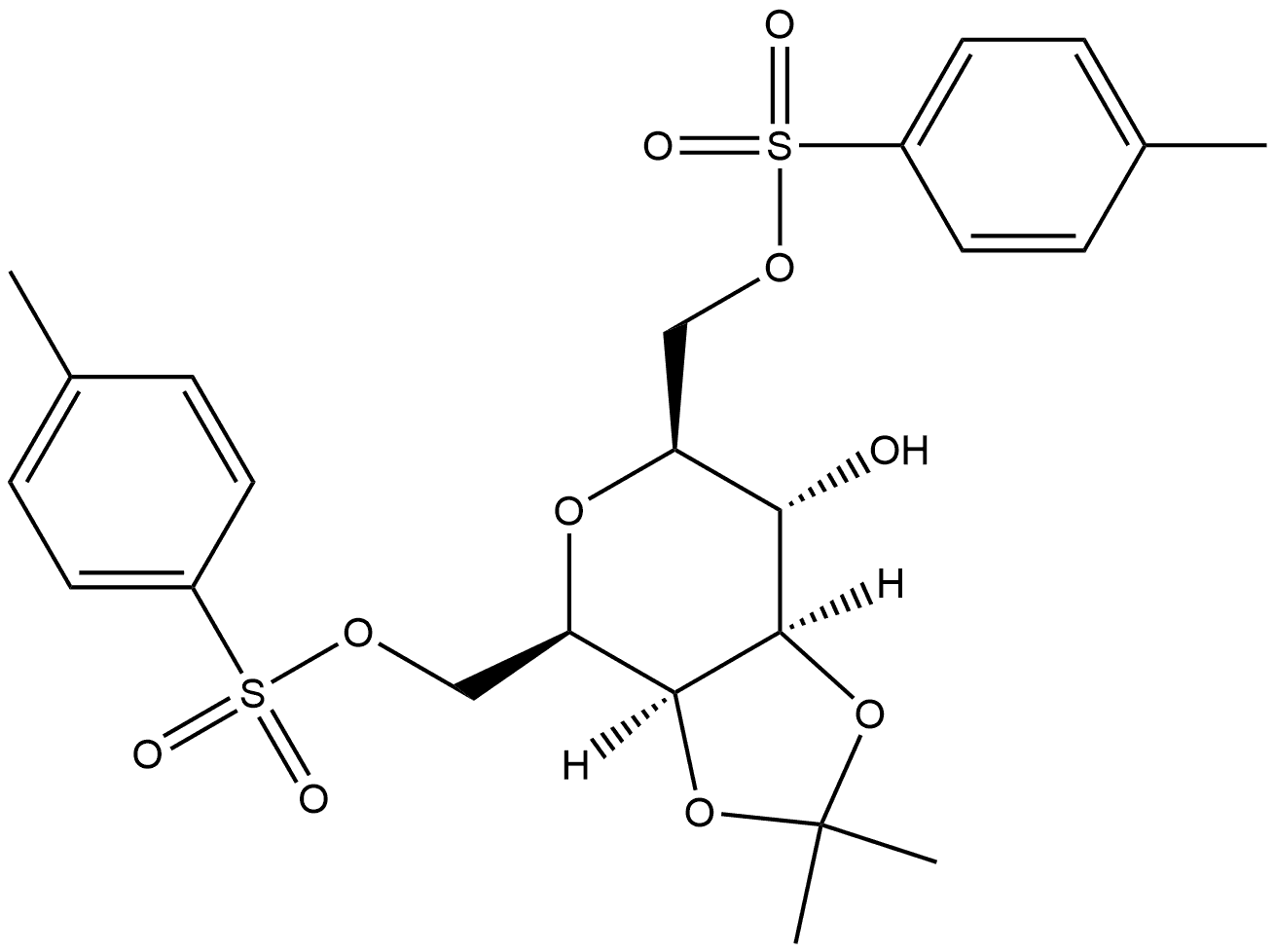 L-glycero-L-galacto-Heptitol, 2,6-anhydro-3,4-O-(1-methylethylidene)-, 1,7-bis(4-methylbenzenesulfonate)|