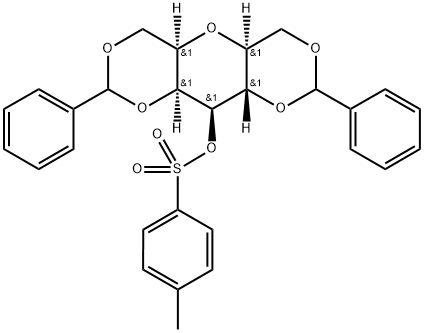 L-glycero-L-galacto-Heptitol, 2,6-anhydro-1,3:5,7-bis-O-(phenylmethylene)-, 4-methylbenzenesulfonate,228115-94-4,结构式