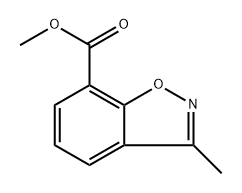 methyl 3-methylbenzo[d]isoxazole-7-carboxylate 结构式