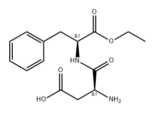 L-Phenylalanine, L-α-aspartyl-, 2-ethyl ester Struktur
