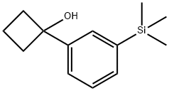1-(3-(trimethylsilyl)phenyl)cyclobutanol Struktur