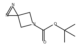 TERT-BUTYL 1,2,5-TRIAZASPIRO[2.3]HEX-1-ENE-5-CARBOXYLATE, 2287273-52-1, 结构式