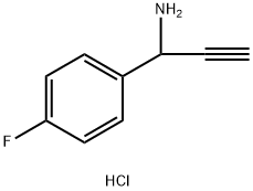 1-(4-氟苯基)丙-2-炔-1-胺盐酸盐, 2287285-24-7, 结构式