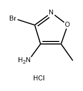 3-溴-5-甲基异噁唑-4-胺(盐酸盐), 2287287-05-0, 结构式