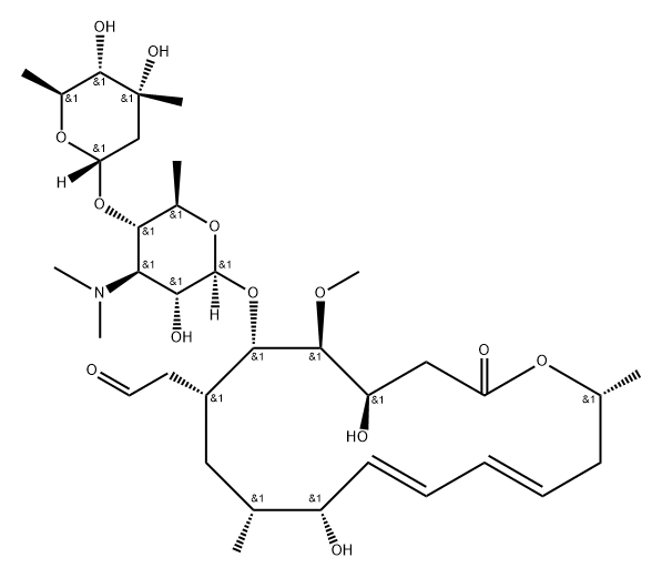 柱晶白霉素 V, 22875-15-6, 结构式