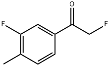 2-fluoro-1-(3-fluoro-4-methylphenyl)ethanone Struktur