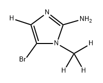 5-bromo-1-(methyl-d3)-1H-imidazol-4-d-2-amine Struktur
