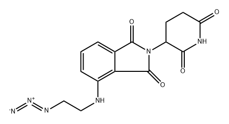 4-((2-azidoethyl)amino)-2-(2,6-dioxopiperidin-3-yl)isoindoline-1,3-dione Struktur