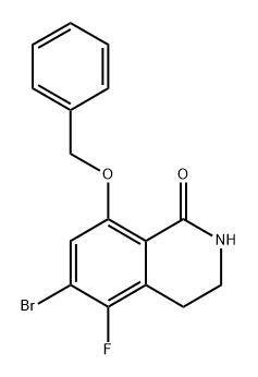 8-Benzyloxy-6-bromo-5-fluoro-3,4-dihydro-2H-isoquinolin-1-one Structure