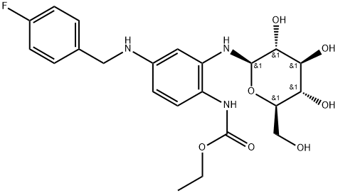 Retigabine N-β-D-Glucoside Structure