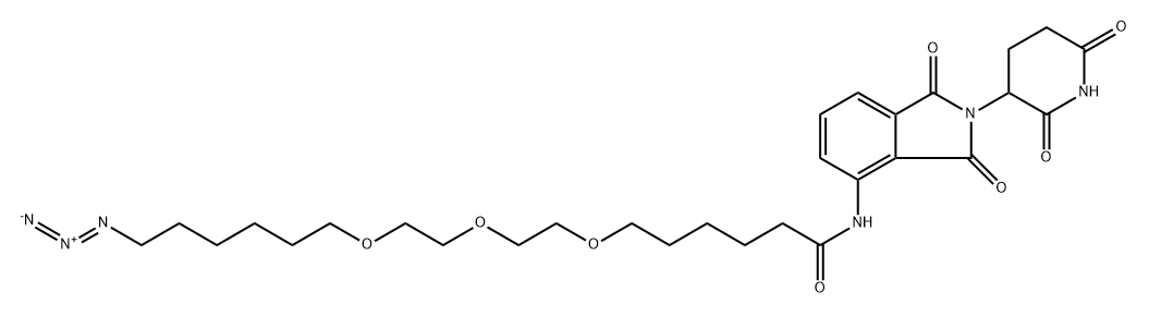 Pomalidomide-6-2-2-6-N3 Structure