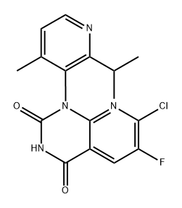   (1R)-7-Chloro-6-fluoro-1-[4-methyl-2-(1-methylethyl)-3-pyridinyl]pyrido[2,3-d]pyrimidine-2,4(1H,3H)-dione Structure