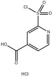 2-(氯磺酰基)异烟酸盐酸盐 结构式