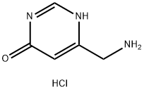 6-(aminomethyl)-1,4-dihydropyrimidin-4-one
hydrochloride Struktur