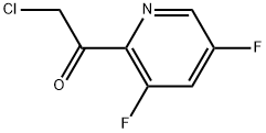 2-chloro-1-(3,5-difluoropyridin-2-yl)ethan-1-one Structure
