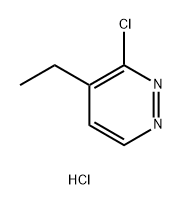 3-氯-4-乙基哒嗪盐酸盐 结构式