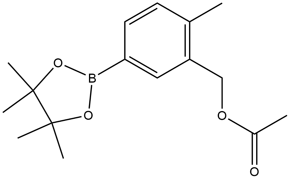 2-甲基-5-(4,4,5,5-四甲基-1,3,2-二氧硼杂环戊烷-2-基)乙酸苄酯, 2304635-81-0, 结构式