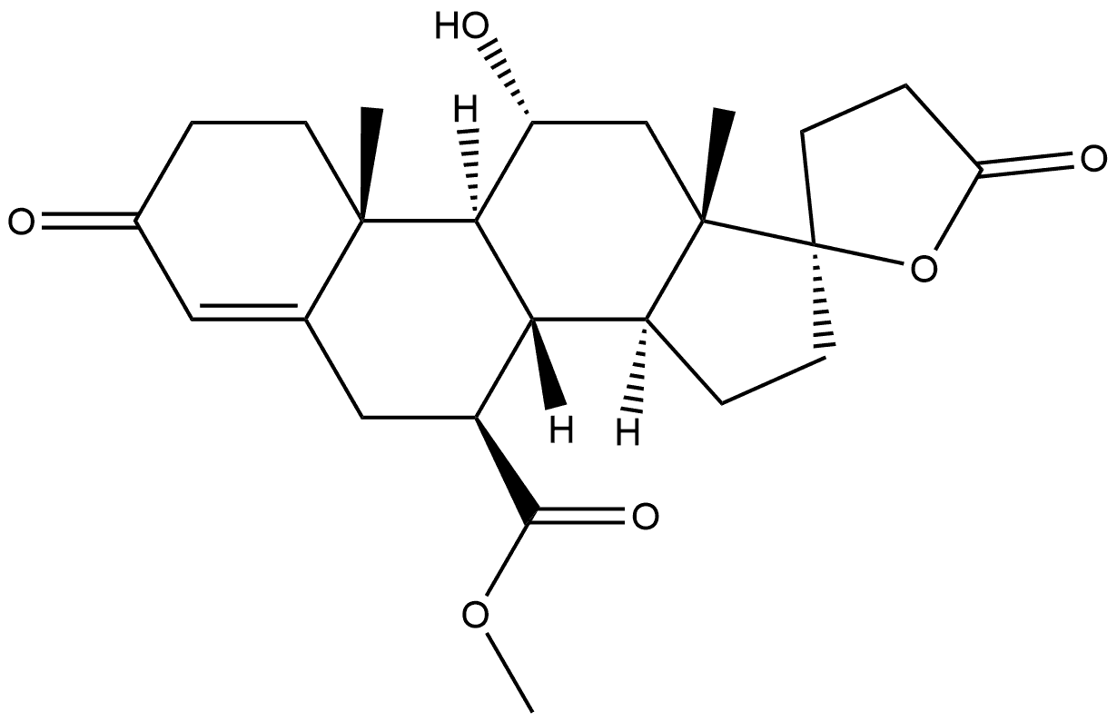 Pregn-4-ene-7,21-dicarboxylic acid, 11,17-dihydroxy-3-oxo-, 21,17-lactone, 7-methyl ester, (7β,11α,17α)-|依普利酮杂质16