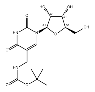 5-N-Boc-aminomethyluridine Struktur