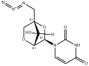 5'-Azido-5'-deoxy-2'-O,4'-C-methyleneuridine Structure