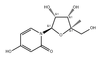 3-Deaza-4'-C-methyluridine Struktur