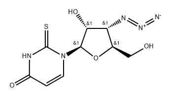 3'-Azido-3'-deoxy-2-thiouridine Structure