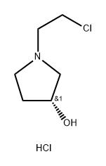 (3R)-1-(2-chloroethyl)pyrrolidin-3-ol hydrochloride 结构式