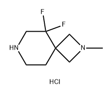 2,7-Diazaspiro[3.5]nonane, 5,5-difluoro-2-methyl-, hydrochloride (1:2) Struktur