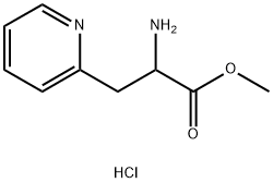 2-Pyridinepropanoic acid, α-amino-, methyl ester, hydrochloride (1:2) 结构式