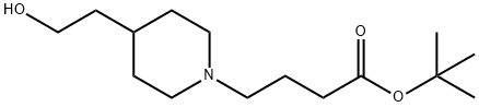 4-(4-(2-羟乙基)哌啶-1-基)丁酸叔丁酯 结构式