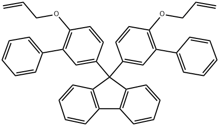 9,9-二(4-烯丙氧基-3-苯基苯基)芴 结构式