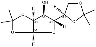 1-O,2-O:5-O,6-O-Bis(1-methylethylidene)-β-D-talofuranose Structure