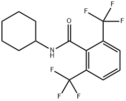 N-cyclohexyl-2,6-bis(trifluoromethyl)benzamide Structure