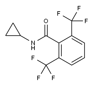 N-cyclopropyl-2,6-bis(trifluoromethyl)benzamide Structure