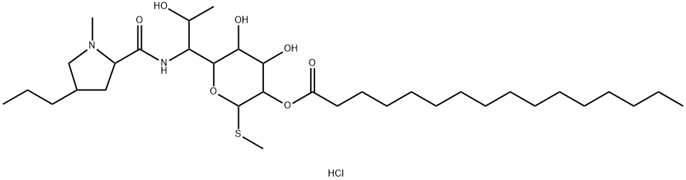 盐酸林可霉素棕榈酸酯, 23295-14-9, 结构式