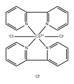 Cobalt(1+),bis(2,2'-bipyridine-kN1,kN1')dichloro-, chloride (1:1) Structure