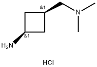 Cyclobutanemethanamine, 3-amino-N,N-dimethyl-, hydrochloride (1:2), cis- Struktur
