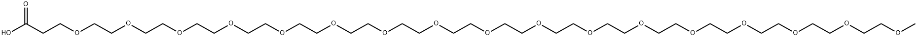 m-PEG17-acid, 2346581-96-0, 结构式
