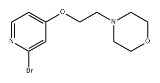 4- [2 - [(2-溴-4-吡啶基)氧基]乙基] 吗啉 结构式