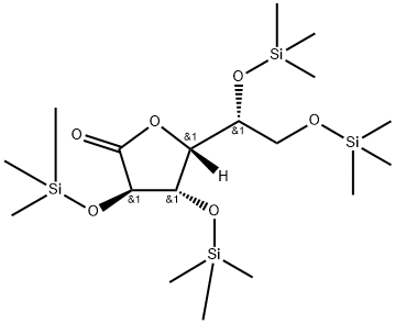 D-Gluconic acid, 2,3,5,6-tetrakis-O-(trimethylsilyl)-, γ-lactone Structure