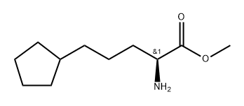 (S)-5-cyclopentyl-2-(methylamino)pentanoic acid 结构式
