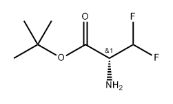 tert-butyl (R)-2-amino-3,3-difluoropropanoate Struktur