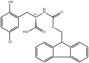 芴甲氧羰基-2-羟基,5-氯苯丙氨酸 结构式