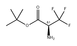 tert-butyl (S)-2-amino-3,3,3-trifluoropropanoate 结构式