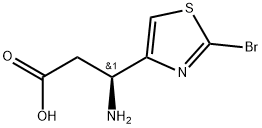 (S)-3-amino-3-(2-bromothiazol-4-yl)propanoicacid Struktur