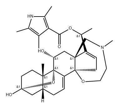 Batrachotoxinin A 20-(2,4,5-trimethyl-1H-pyrrole-3-carboxylate) Structure