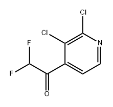 1-(2,3-Dichloropyridin-4-yl)-2,2-difluoroethanone Struktur
