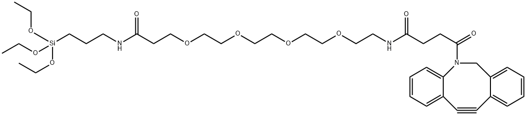 DBCO-PEG4-triethoxysilane Structure