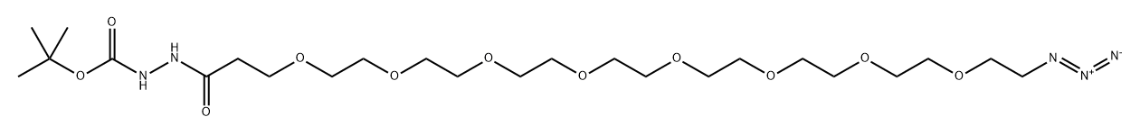 Azido-PEG8-t-Boc-hydrazide Struktur